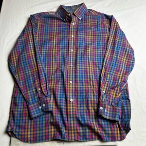 Men's Multicolor Plaid Shirt Daniel Cremieux signature